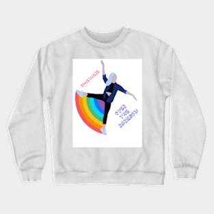 LGBT Pride Ally Gift "Somewhere over the rainbow" Crewneck Sweatshirt